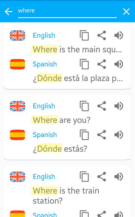 website translated to spanish.